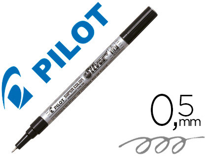 Marqueur permanent Pilot Super Color extra-fin argent vue 2