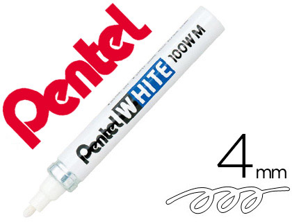 Marqueur peinture Pentel White 100W M blanc vue 2