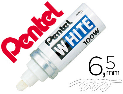 MARQUEUR PERMANENT POINTE CONIQUE WHITE 100W L