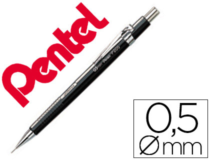 Porte-mines Pentel P200 0,5 mm noir vue 2