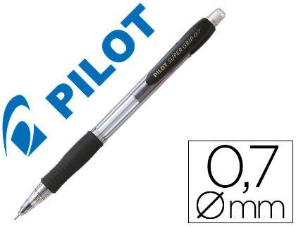 Porte-mines Pilot Super Grip 0,7 mm noir vue 2
