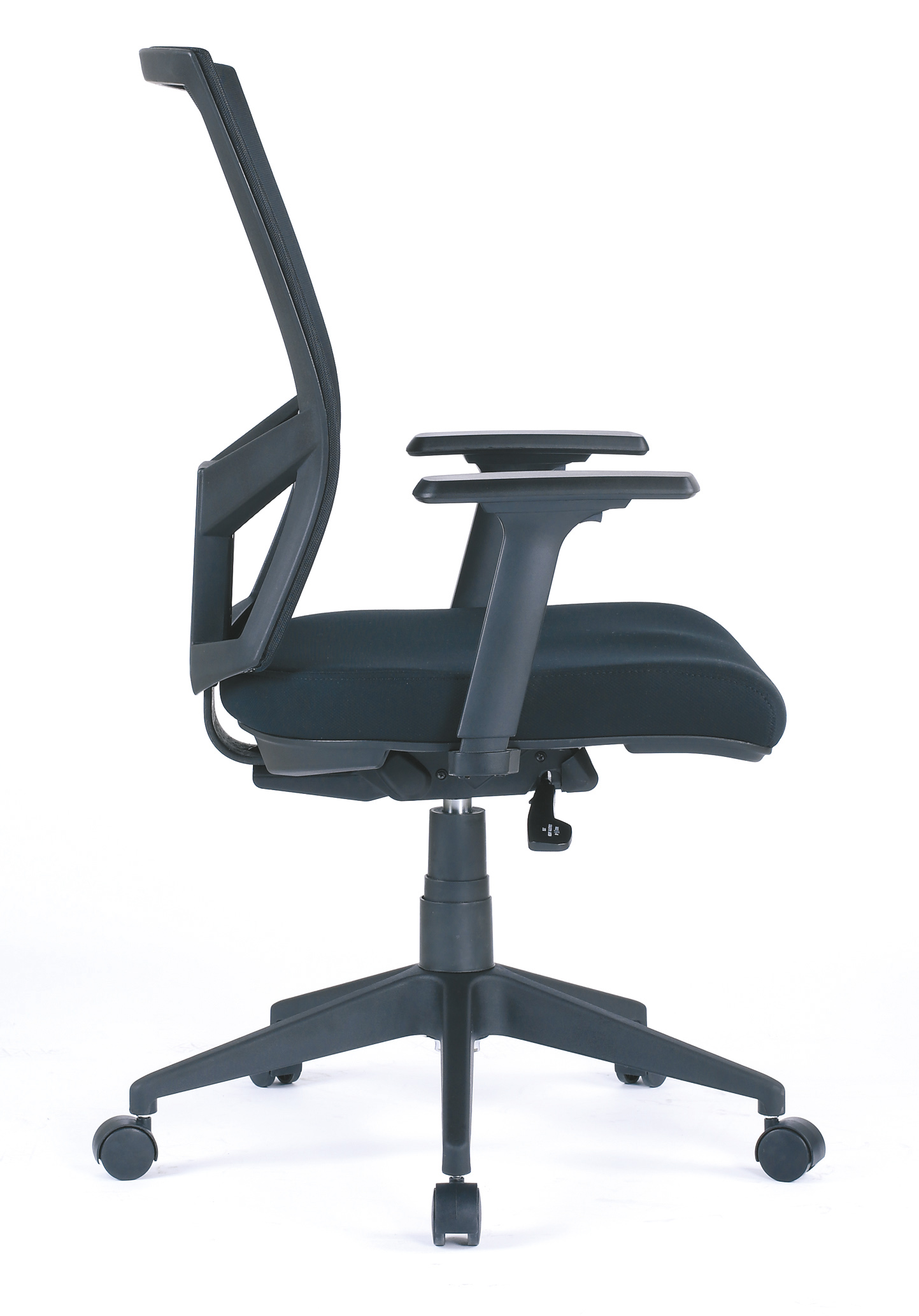 Fauteuil ergonomique MTI T-Wing noir de profil