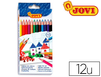 Crayons de couleur Jovi étui de 12 vue 2