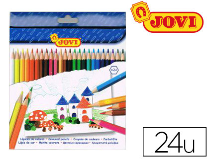 Crayons de couleur Jovi étui de 24 vue 2