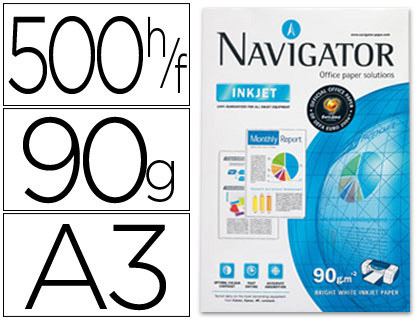 Papier Navigator Expression A3 90 g blanc, ramette de 500 feuilles