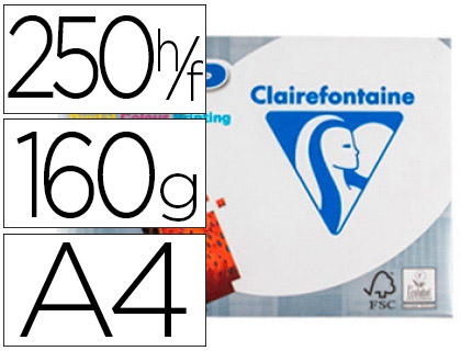 PAPIER BLANC A4 160G CLAIREFONTAINE DCP - RAMETTE DE 250 FEUILLES