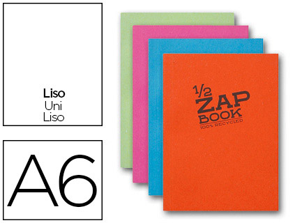 ZAP BOOK BLOC 10.5X14.8CM 180 FEUILLES