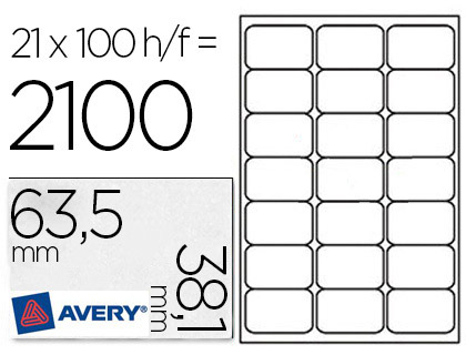 AVERY ETIQUETTES LASER 39315