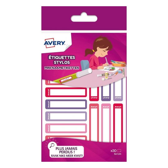 AVERY ETIQUETTES ECOLIER 65255