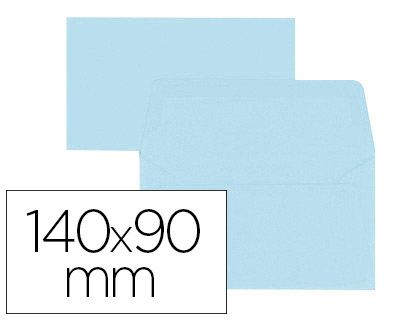 ENVELOPPES 90X140MM BLEU CIEL