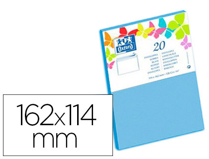 ENVELOPPES 114X162MM BLEU LAGON