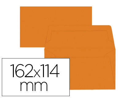 ENVELOPPES 114X162MM ORANGE