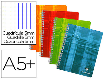 CLAIREFONTAINE CAHIER SCOLAIRE SPIRALE 92255