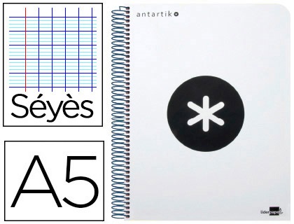 CAHIER DE BUREAU ANTARTIK A5 BLANC