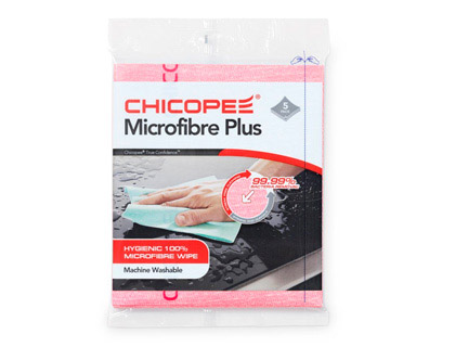 LAVETTE MICROFIBRES PLUS LOT DE 5 ROUGE