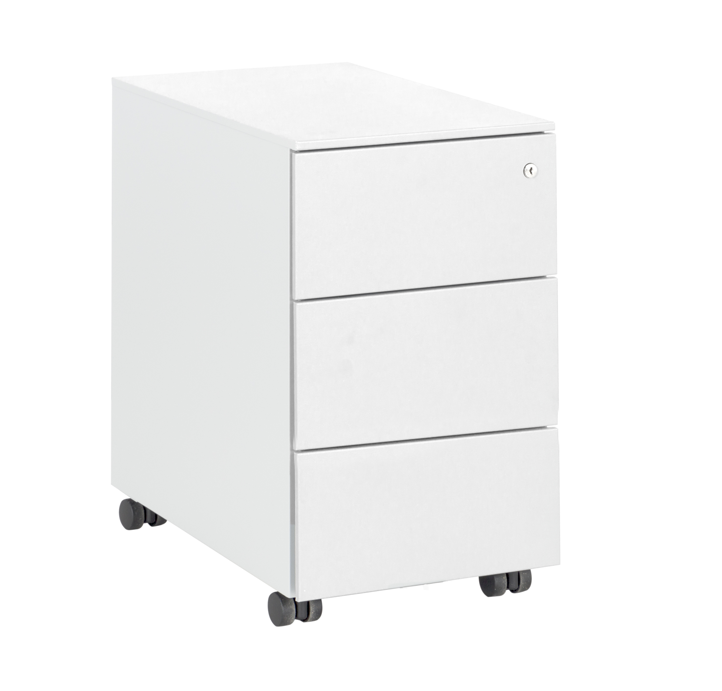 CAISSON MOBILE BLANC 3 TIROIRS LARGEUR 33CM