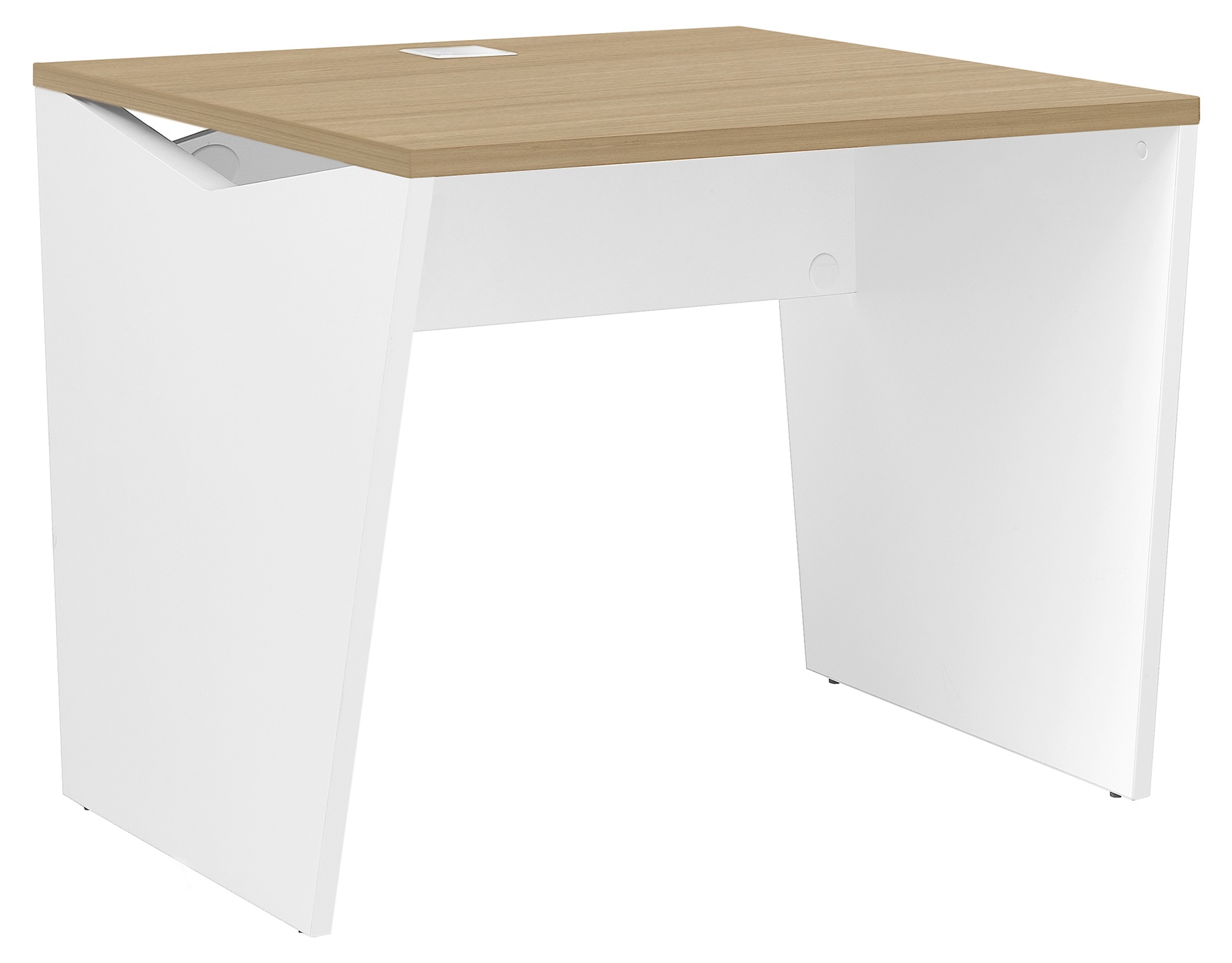 Bureau GAUTIER OFFICE YES! chêne naturel 80 cm pieds panneaux