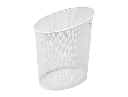 CORBEILLE MÉTAL MESH BLANC