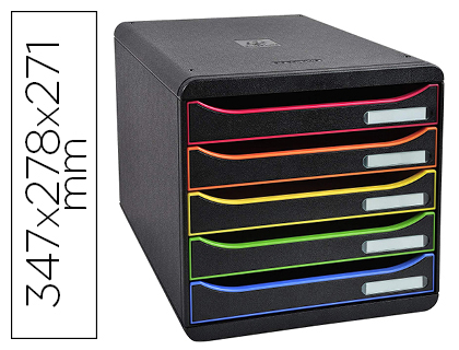 Module de classement EXACOMPTA Big Box Plus noir/arlequin vue 2