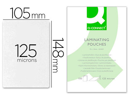 POCHETTES ECO POUR PLASTIFICATION A6 125 MICRONS