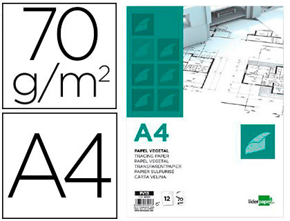 LIDERPAPEL CALQUE A4 70G