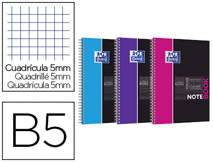 NOTEBOOK ETUDIANTS B5 160 PAGES 5X5