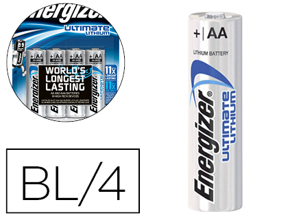 ENERGIZER ULTIMATE LITHIUM PILES AA LR06 72596