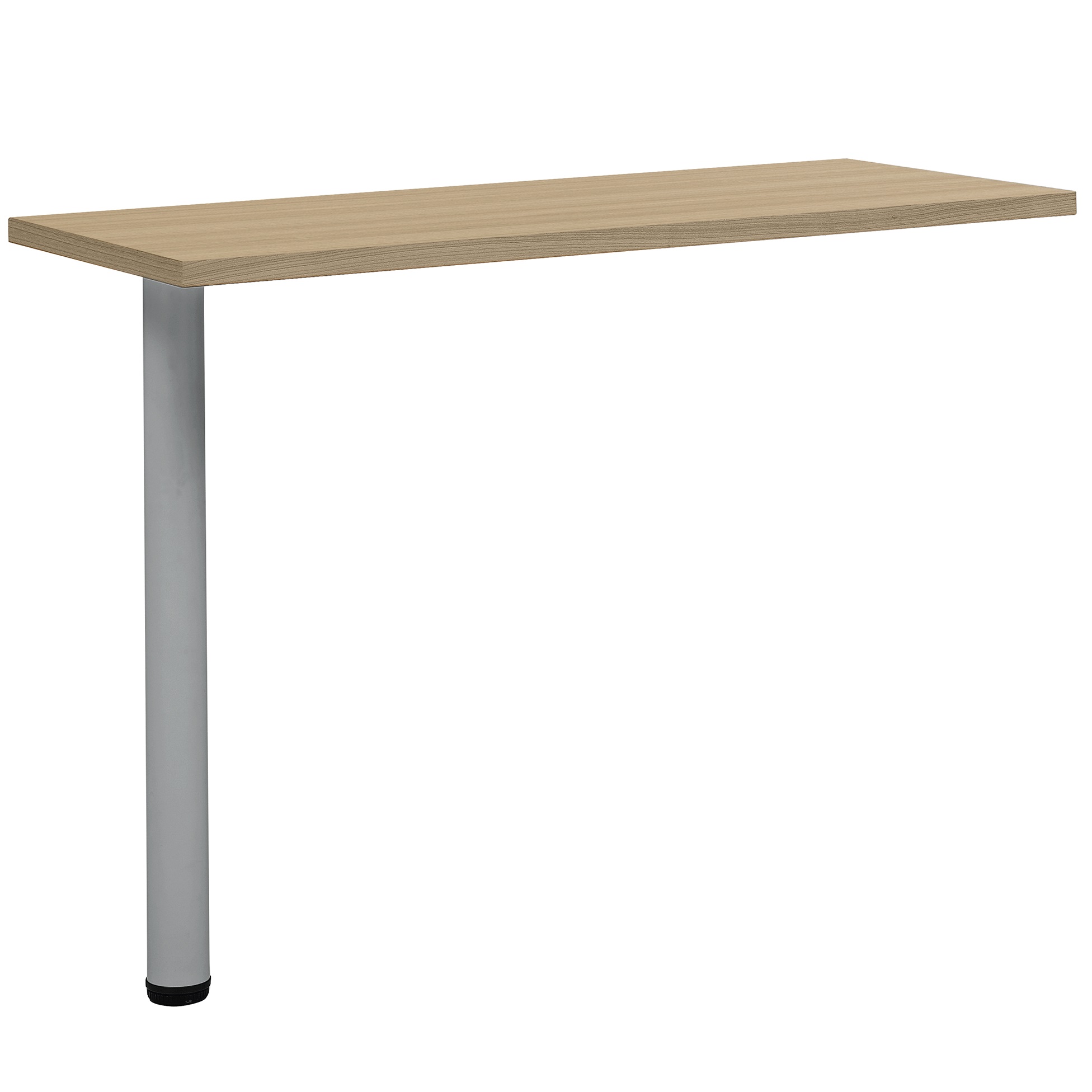 Retour direct Gautier Office YES! chêne naturel pied tube gris