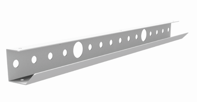 Chemin de câbles horizontal acier GAUTIER OFFICE blanc 99 cm