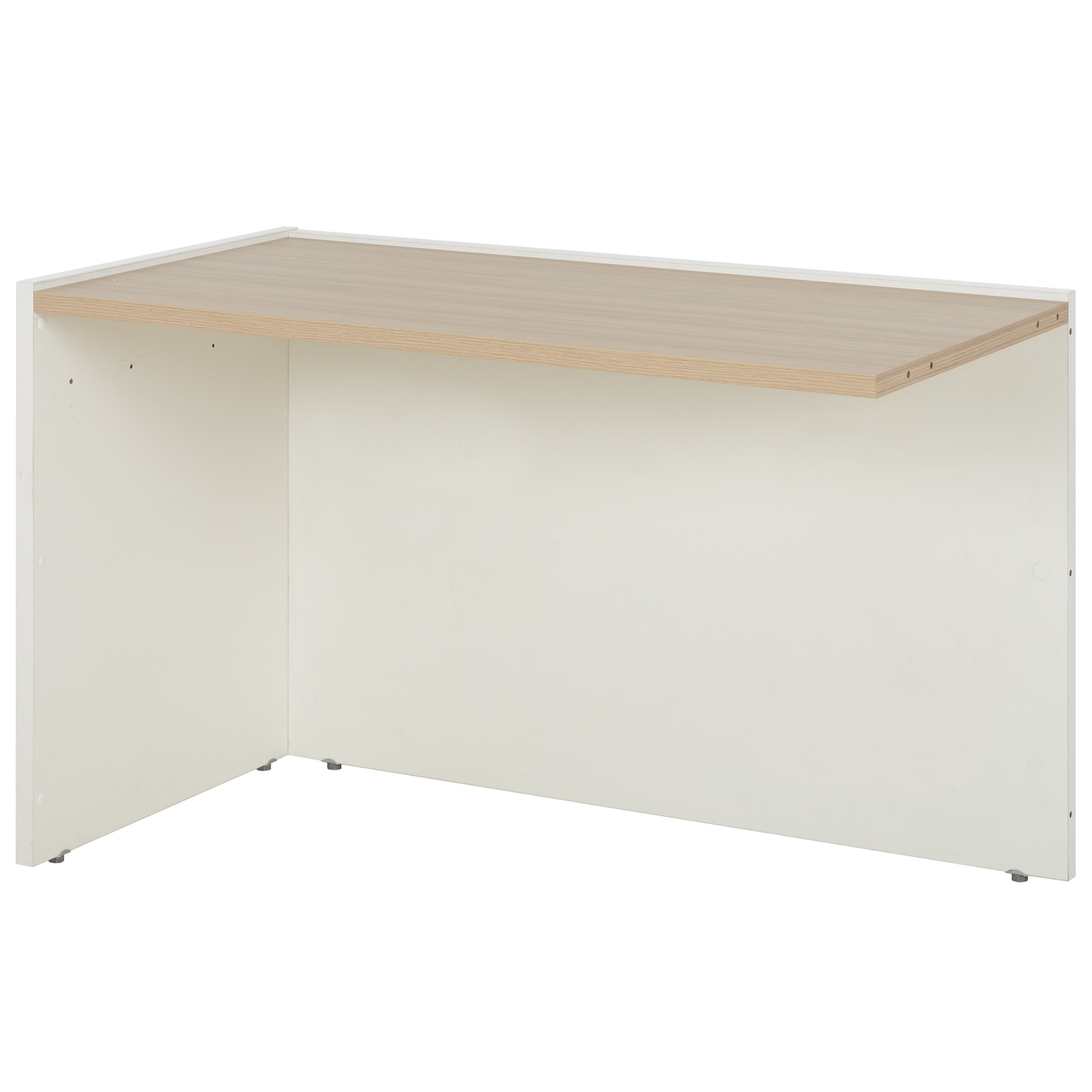 Retour direct réversible Brabant 131 x 60 cm chêne structuré blanc Gautier Office, vue 1