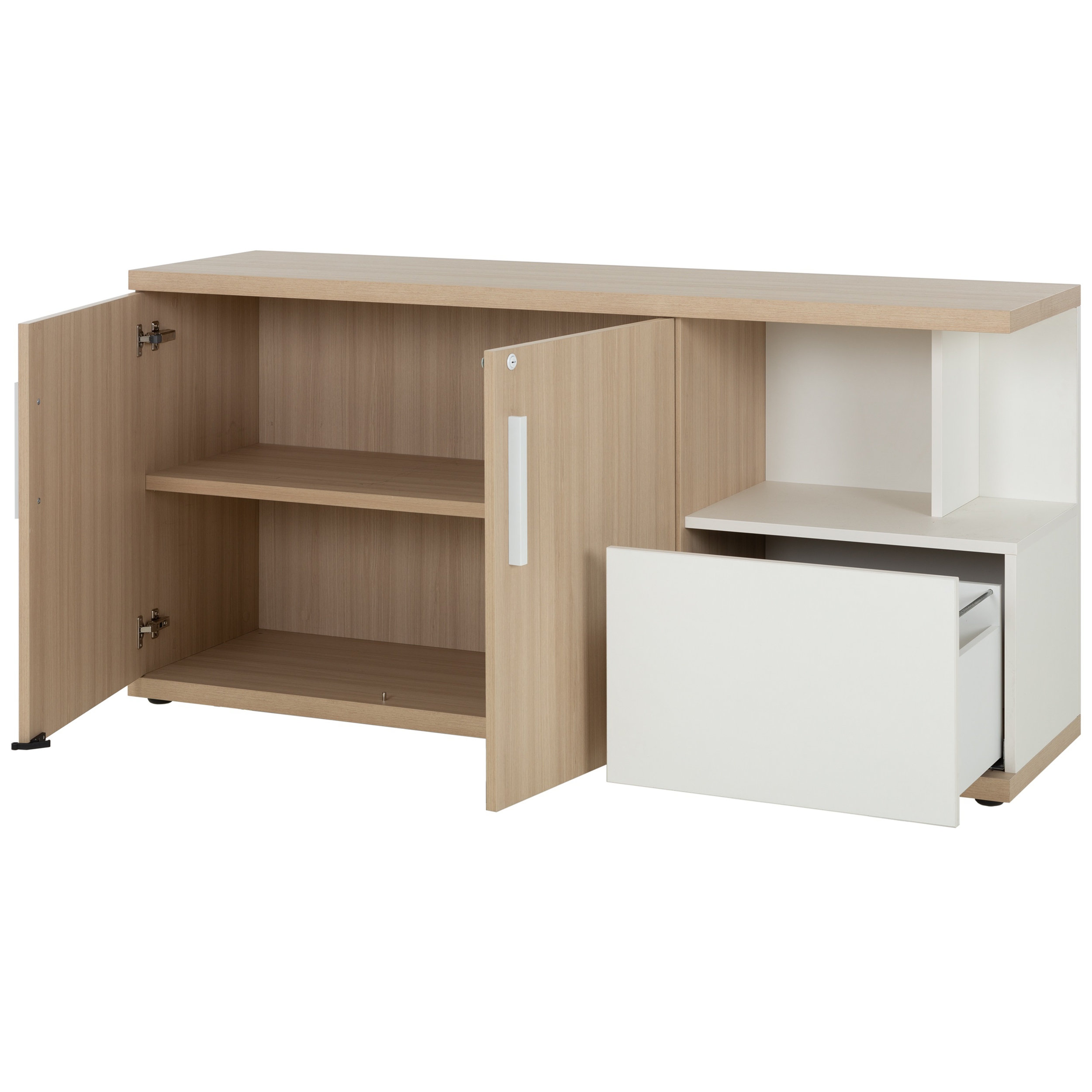 GAUTIER OFFICE BRABANT CHENE NATUREL CREDENCE 1S20270-5