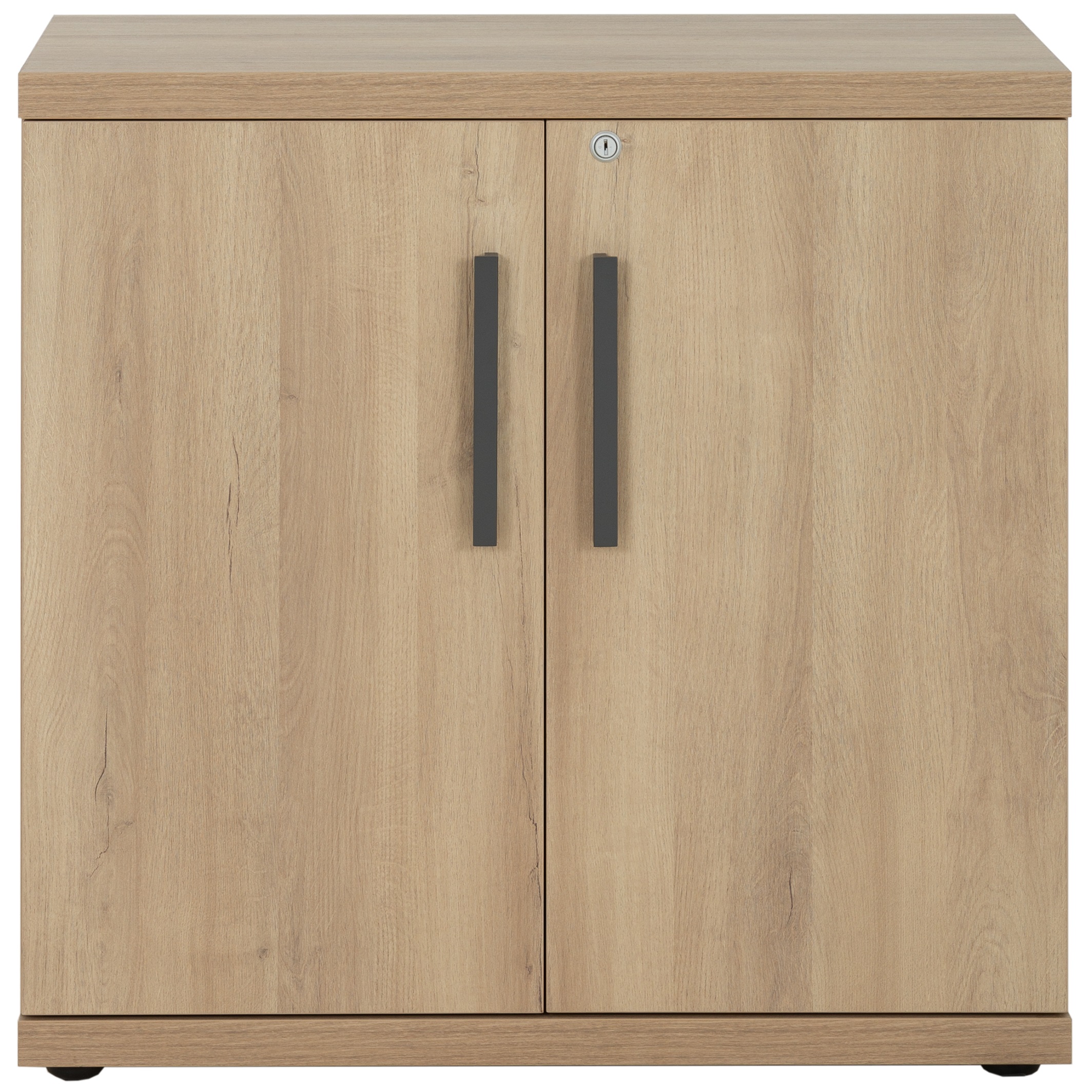 Rangement bas 2 portes Brabant 80 cm chêne du bocage anthracite Gautier Office, vue 3