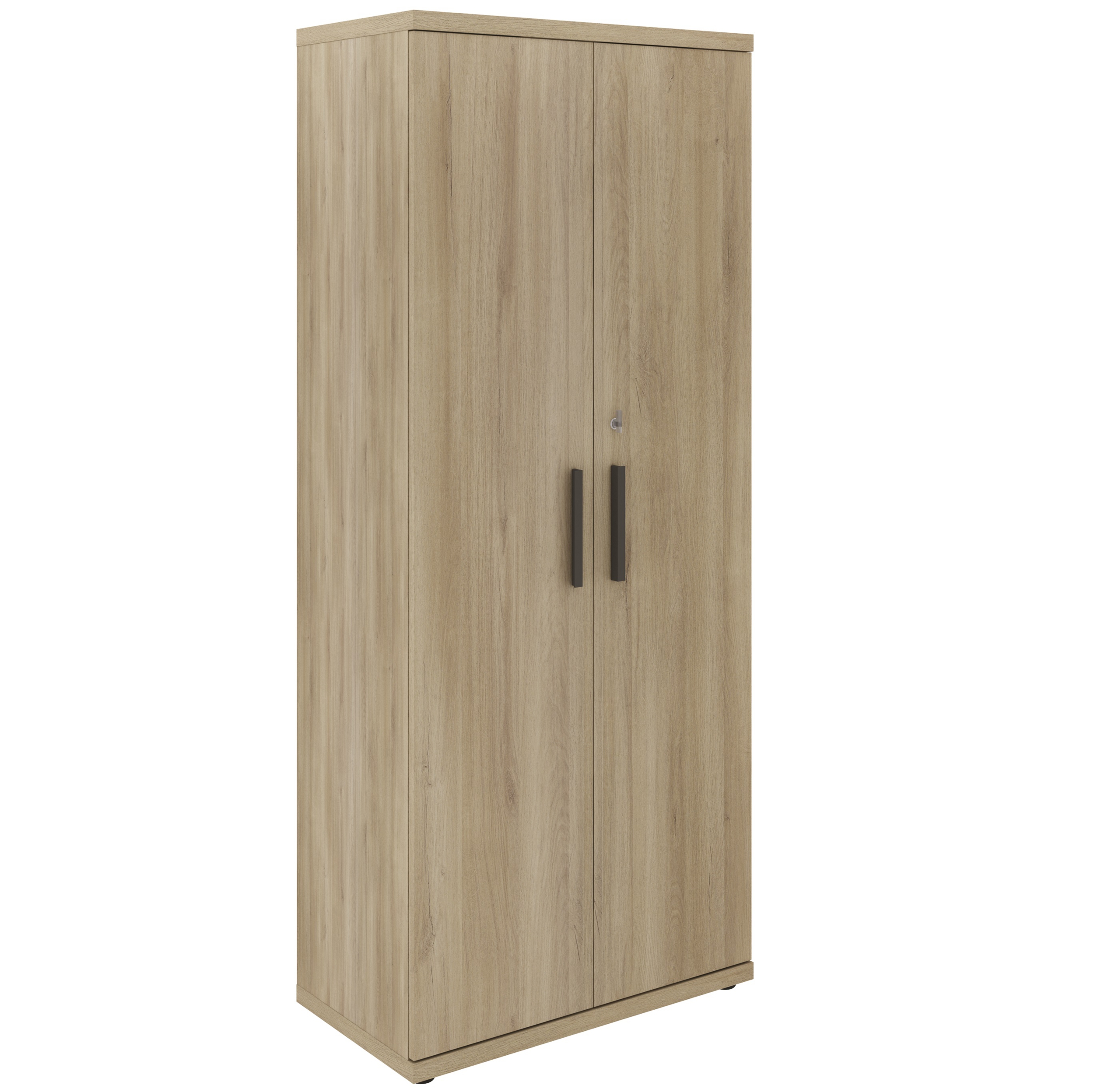 Armoire haute 2 portes Brabant 80 x 194 cm chêne du bocage anthracite Gautier Office, vue 2