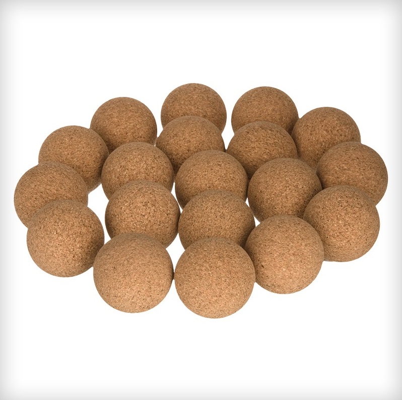 10 BALLES EN LIÈGE BRUT