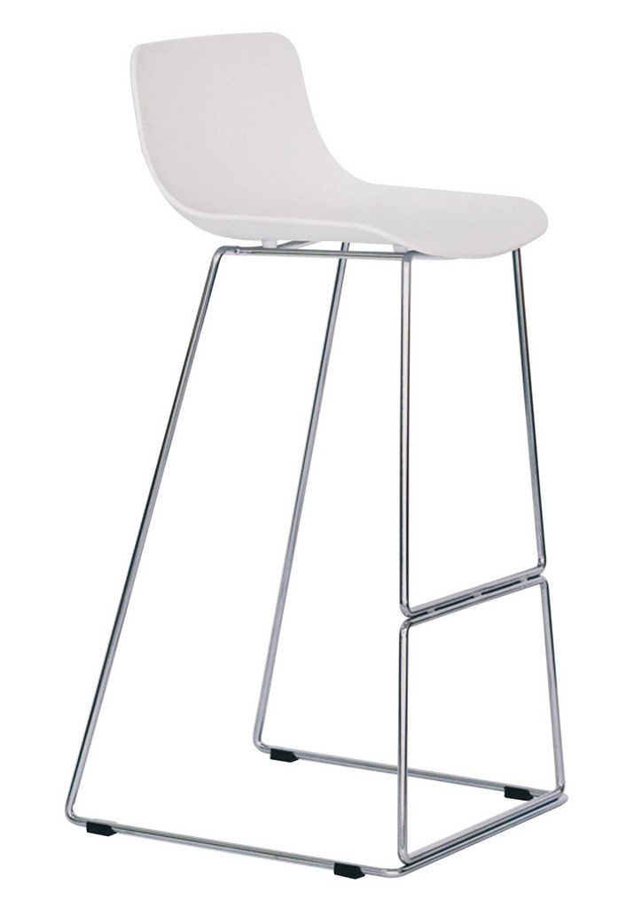 Tabouret haut MTI Thano blanc