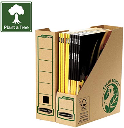 Porte-revues FELLOWES carton kraft dos 8 cm vue 2