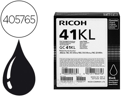 RICOH CARTOUCHE GEL GC41L 43704