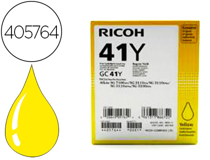 RICOH CARTOUCHE GEL GC41K 43722