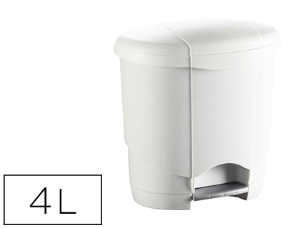 Poubelle hygiénique à pédale Coldis blanc 4 L vue 2