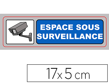 PLAQUE ESPACE SOUS SURVEILLANCE - Communication/Signalétique murale 