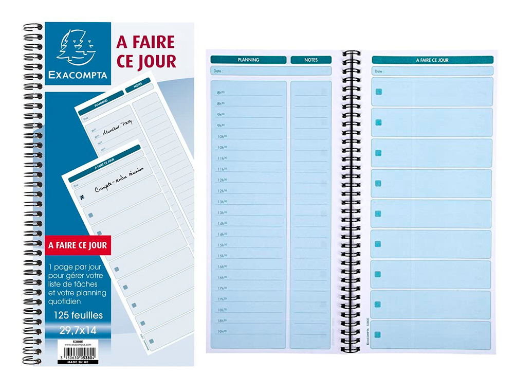 AXACOMPTA CARNET A FAIRE CE JOUR 77108