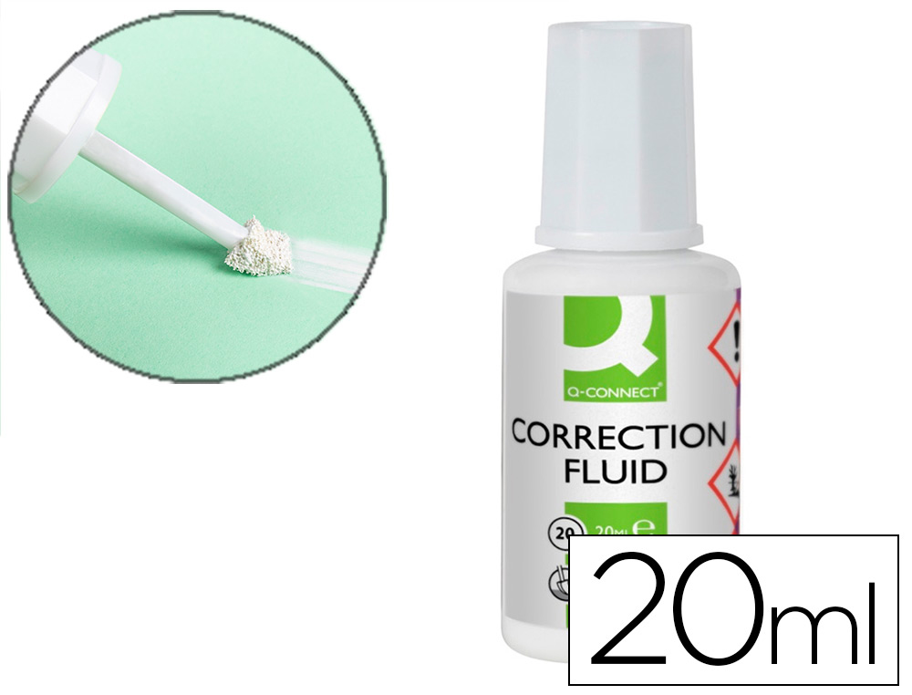 Correcteur liquide Correction Fluid Q-Connect flacon, vue 2