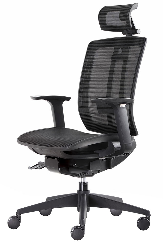 Fauteuil ergonomique MTI Darklighter noir