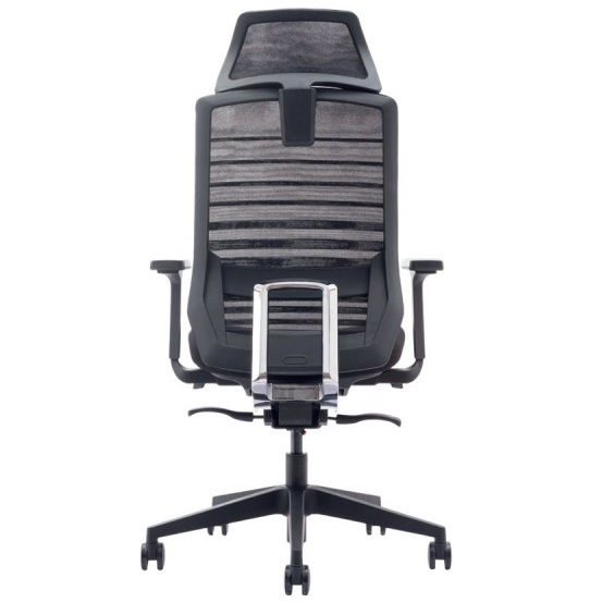 Fauteuil ergonomique MTI Millenium-F noir, vue 4