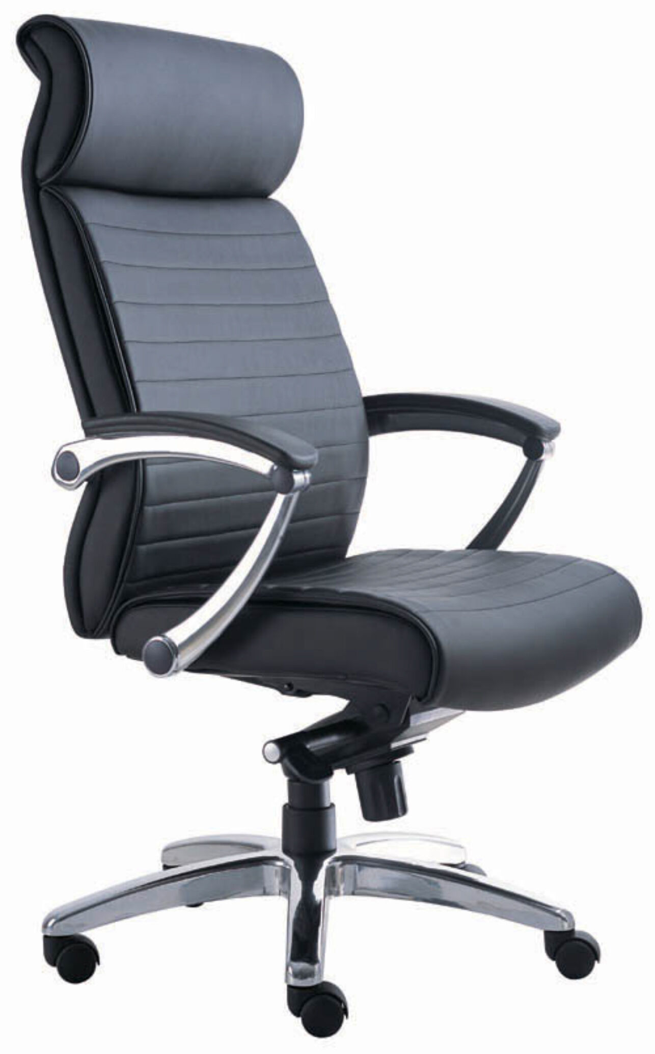 Fauteuil de direction MTI Wane cuir noir