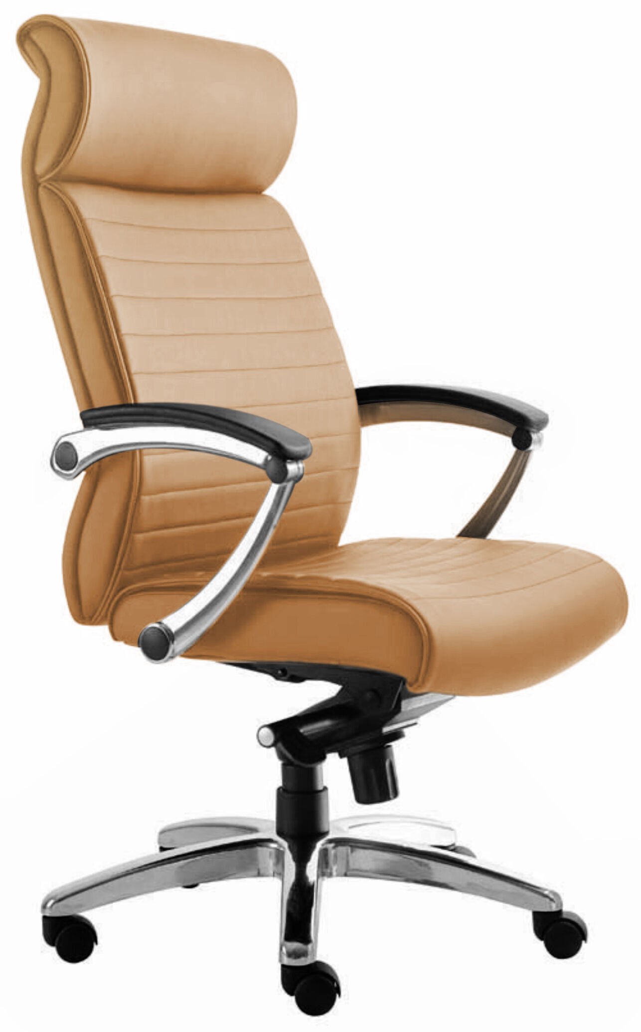 Fauteuil de direction MTI Wane cuir camel