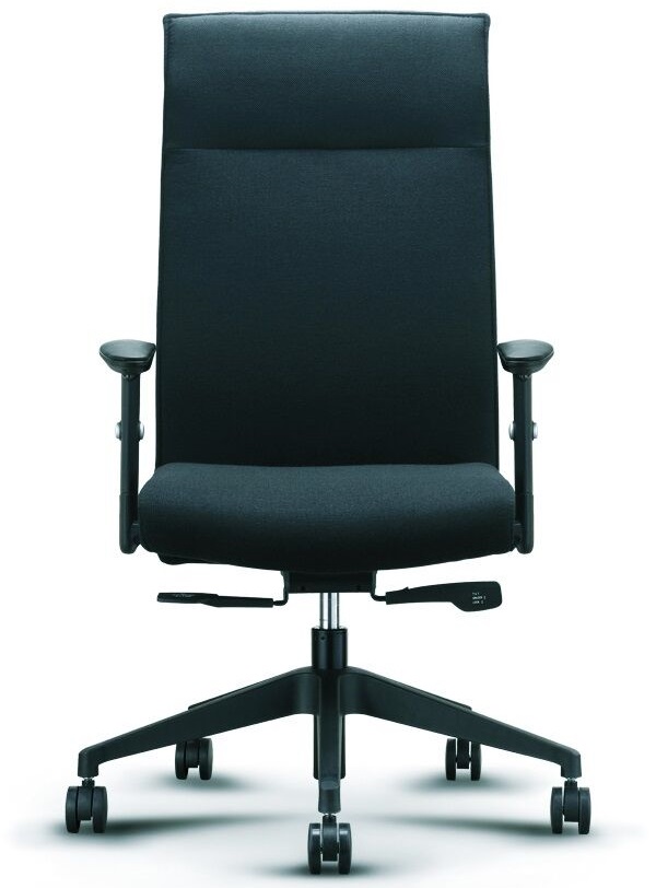 Fauteuil de direction MTI Richmond tissu noir