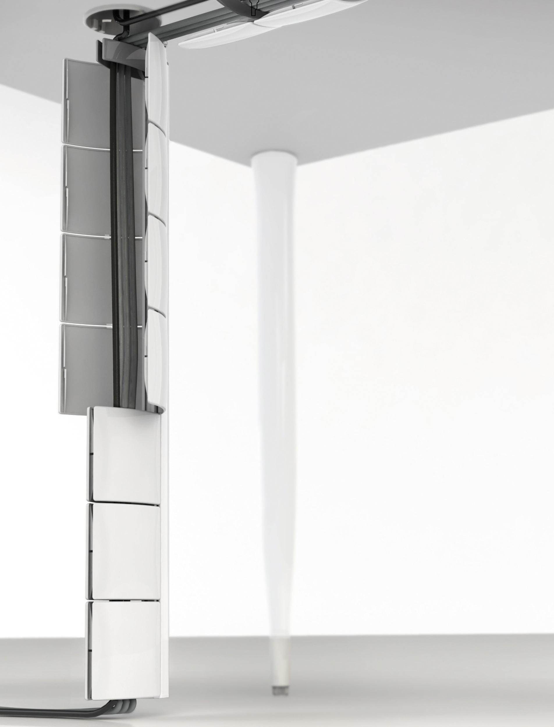 Remontée de câbles verticale GAUTIER OFFICE blanc