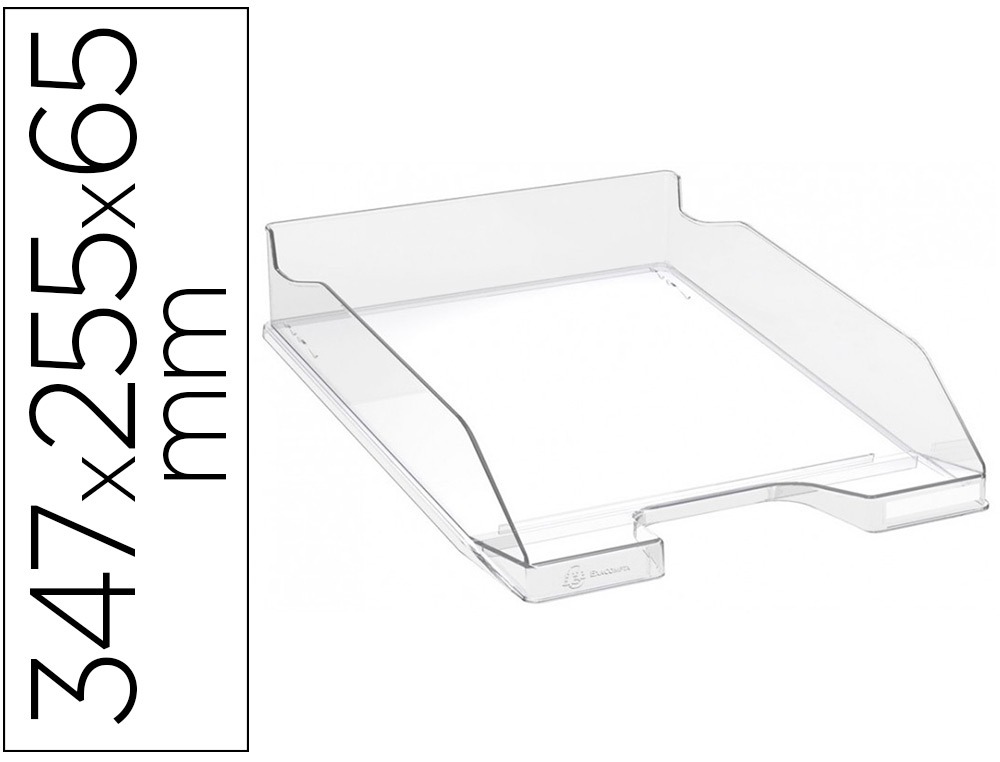 Corbeille à courrier EXACOMPTA Combo Midi cristal glossy