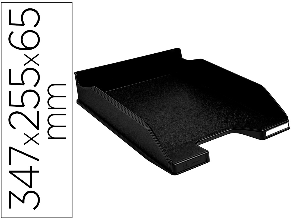 Corbeille à courrier EXACOMPTA Combo Midi noir